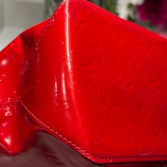 🔥🔥 Louis Vuitton Monogram Red Vernis Tote Bag EUC! - Picture 6 of 16